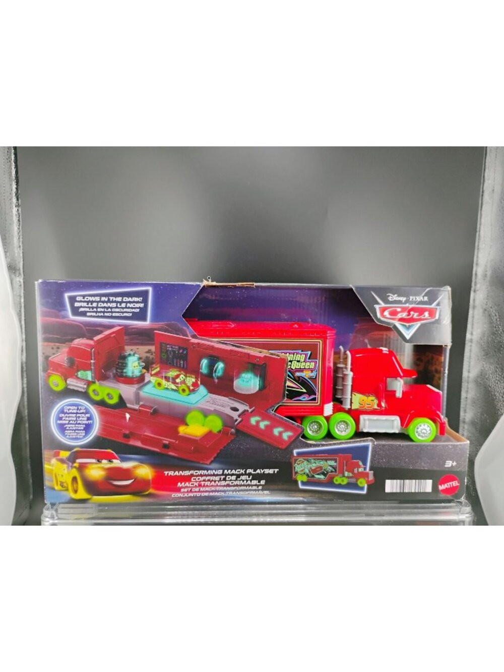 Disney Pixar Cars Transforming Mack Playset Glows In The Dark